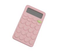 EXHUMKY Calculadora Portátil para Estudiantes Herramienta de Cálculo Adorable de Dígitos Diseño Compacto y Práctico para Oficina Escuela y Color Rosa Pastel