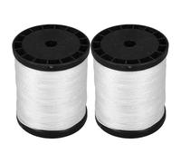EXHUMKY Cuerda de Nailon para Construcción 2 Rollos 70 M Blanco Resistente Cuerda de Mampostería Trenzada para Trabajos de Albañilería y Jardinería para Uso en Obra
