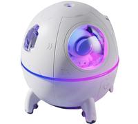 EXHUMKY Humidificador USB para Dormitorio Luz Nocturna Colorida de Astronauta Mini Humidificador Portátil de Aire para Coche Vapor Alto Diseño en Color Púrpura Claro Adecuado para