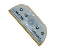 EXHUMKY LED Lámpara Sensor Humano para Cerradura Puerta Luz Automática Infrarroja Pir para Visibilidad Nocturna Fácil Instalación sin Batería Color Dorado Blanco