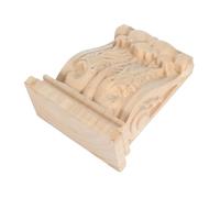 EXHUMKY Ménsulas De Madera Sin Pintar Soporte De Estante Aplique Decorativo De Esquina Para Decoración De Muebles De Granja