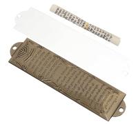 EXHUMKY Mezuzá Religiosa de Aleación 132 Mm Escritura Hebrea, Decoración para Puerta y Hogar, Adorno Judaico Antiguo para Sala y Dormitorio, Obsequio Significativo para Personas de Fe