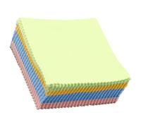 EXHUMKY Paños de Limpieza Microfibra 10x10 Cm para Gafas 100 Unidades Colorido, Paño Limpiador Lentes sin Pelusa para Limpieza Delicada de Cristales, Pantallas y Joyería