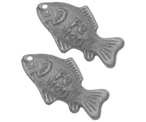 EXHUMKY Pescado de Hierro Fundido para Cocinar 2 Piezas, Plancha Saludable y Reutilizable, Suplemento Natural de Hierro para Veganos, Atletas y Anemia, Utensilio Compacto para Cocina