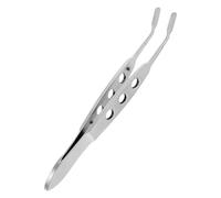 EXHUMKY Pinzas de Acero Inoxidable para Glándulas de Meibomio, Pinzas para Párpados Tamaño Grande 3x10 Cm, Herramienta de Masaje Suave para Cuidado Ocular y Eliminación de Obstrucciones,