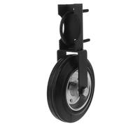 EXHUMKY Rueda de Soporte Metálica para Puerta de Granja, Rueda Giratoria Auxiliar para Portón de Cerca, Diseño Robusto para Uso Exterior, 1 Unidad para Puertas Pesadas, Adecuada