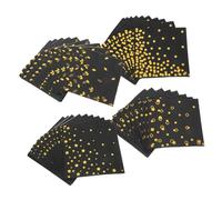 EXHUMKY Servilletas De Papel Doradas Diseño De Foil Para Cumpleaños Bodas y Celebraciones Desechables y Elegantes