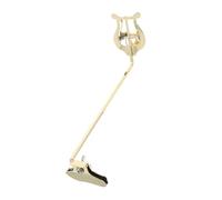 EXHUMKY Soporte de Clip Abrazadera para Saxofón Soprano Dorado, Accesorio Portátil para Lira Musical, Clip de Partitura Estable para Música de Marcha y Conciertos al Aire Libre