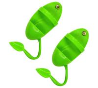 EXHUMKY Soporte para Loros 2 Piezas Verde, Comedero y Portacomida para Pájaros Medianos Rack para Huesos de Sepia, Accesorio para Jaulas Adecuado para Alimentación y Suplementación de