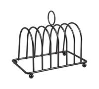 EXHUMKY Soporte para Tostadas De Acero Inoxidable con Ranuras Múltiples Estante Vertical para Pan Cocina Organización Enfriamiento Rejilla para Rebanadas