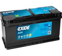 EXIDE Batería 106, Ah 950, A/EN EK1060 L 392mm B 175mm H 190mm Compatible con BMW 5 Touring F11 5 Sedán F10, AUDI A4 B8 Avant 8K5 A6 C7 Avant 4G5, 4GD A6 C6 Avant 4F5