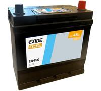 Exide Excell EB450 Batería Coche Arranque 45Ah 330A 12V Polo Derecho