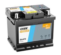 EXIDE Batería 47, Ah 450, A/EN EA472 L 207mm B 175mm H 175mm Compatible con VW Transporter T4 Bus 70B, 70C, 7DB, 7DK, 70J, 70K, 7DC, 7DJ Lupo/Lupo 3L 6X1, 6E1 GOLF II 19E, 1G1 GOLF III 1H1