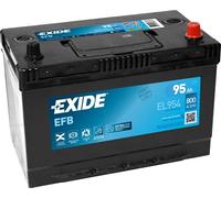 EXIDE Batería 95, Ah 800, A/EN EL954 L 306mm B 173mm H 222mm Compatible con BMW 5 Sedán E60, TOYOTA RAV 4 III ACA3, ACE, ALA3, GSA3, ZSA3, MAZDA 6 Familiar GJ, GL