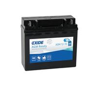Exide Batería AGM12-18 Moto 12V Agm Ready. 12V - 18Ah/250A (EN) (180x75x165mm)