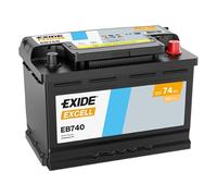 Exide EB740 Batería de Arranque, 74Ah