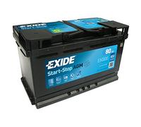 Exide EK800 - Batería de Coche AGM - 12 V 80Ah 800A - Compatible con Start-Stop