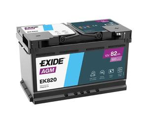 Exide EK820 Batería de Coche AGM 82Ah 800A