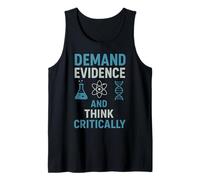 Exija evidencia y piense críticamente la mentalidad científica Camiseta sin Mangas