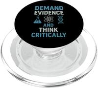 Exija evidencia y piense críticamente la mentalidad científica PopSockets PopGrip para MagSafe
