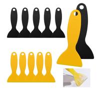 EXIN DEHCEN 12 Piezas Juego de Espátulas de Plástico Flexible, Espátula Raspador de Resina Flexible, Eliminador de Burbujas de Aire, Espátulas de Plástico de Impresión 3D para Paredes de Yeso