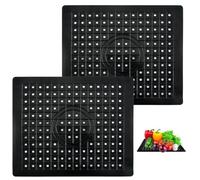 EXIN DEHCEN 2 Pièces Alfombrilla Escurreplatos, Inserto para Alfombrilla Fregadero Cocina de Silicona, Antideslizante Para Salvaplatos Fregadero, Alfombrilla para Fregadero Plegable y Antideslizante
