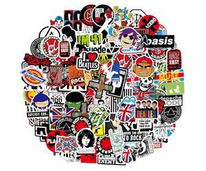 EXIN DEHCEN 204 Piezas Pegatinas Skate Vinilo Musica Rock Impermeables Graffiti, Moda Hip-Hop Graffiti Pegatinas, Pegatinas de Vinilo de Bomba, Autocolantes para Coche Motocicleta Monopatín Guitarra