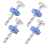EXIN DEHCEN 4 Piezas M10 Varilla de Husillo Presión Puerta de Bebé, Tornillos Montados Puerta para Puerta de Perro Bebé, Safety 1st Tornillo Y Adaptador para Barandillas, Barrera de Seguridad Puerta