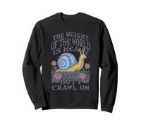Existential Snail The Weight of The World is Heavy Crawl On Sudadera