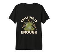 Existir es Suficiente Rana meditando Camiseta Premium