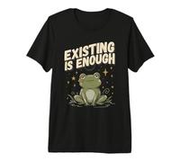 Existir es Suficiente Rana meditando Camiseta Premium