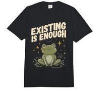 Existir es Suficiente Rana meditando Comfort Colors Adult Heavyweight T-Shirt
