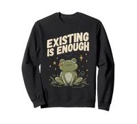 Existir es Suficiente Rana meditando Sudadera