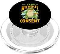 Existo sin mi consentimiento Diseño para un fanático de los chistes de animales PopSockets PopGrip para MagSafe