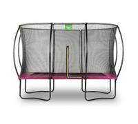 Exit - Cama elástica Silhouette rectangular rosa 244 cm