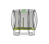 Exit - Cama elástica Silhouette rectangular verde 153 cm