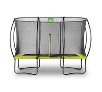 Exit - Cama elástica Silhouette rectangular verde 244 cm