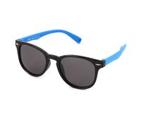 EXIT Niños OCCH. SOLE BAMB. PLAST. S8223 C.18 NERO LUC.-AZZURRO/FUMO *3P Gafas de sol Plástico Negro Gris Pantos Polarizado