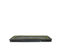 EXIT - Cama elástica rectangular con acolchado negro 214 cm