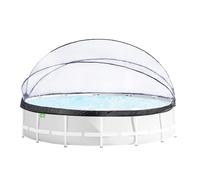 EXIT Toys Cúpula redonda de 16 pies para Intex/Bestway, mantiene el agua caliente y limpia, cubierta universal para piscinas de 16 pies, transparente