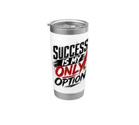 éxito es mi única opción lettering inspiración motivación Vaso térmico de acero inoxidable de doble pared