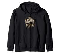 Éxito motivacional diciendo, manifiesto y ajetreo Sudadera con Capucha