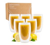Exitoso Juego de 6 Vasos Térmicos Doble Pared 450ml Frozen Latte Smoothie Ice