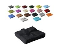 Exklusiv Heimtextil Paño para el jabón, 4 unidades, 30 x 30 cm, negro