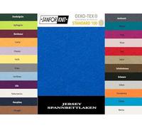 Exklusiv Heimtextil - Sábana bajera ajustable con goma elástica en todo el contorno, 100 % algodón, azul real, 180 - 200 x 200 cm