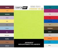 Exklusiv Heimtextil - Sábana bajera ajustable con goma elástica en todo el contorno, 100 % algodón, verde manzana, 180 - 200 x 200 cm