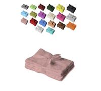 EXKLUSIV HEIMTEXTIL Set de toallas con lazo de la marca Gästehtuch 4 unidades, 30 x 50 cm, color rosa