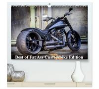 Exklusive Best of Fat Ass Custombike Edition, feinste Harleys mit fettem Hintern (hochwertiger Premium Wandkalender 2026 DIN A2 quer), Kunstdruck in ... der wohl schönsten Harley-Davidson Umbauten