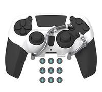 EXknight Leverback V2 PS5 Botón Trasero, Adaptador de Expansión Botón para Mando PS5 | Ajuste con Tapa de Joystick (Blanco)