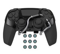 EXknight Leverback V2 PS5 Botón Trasero, Adaptador de Expansión Botón para Mando PS5 | Ajuste con Tapa de Joystick (Negro)